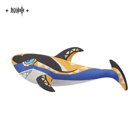 Sunsyea 원신 공식 Merch miHoYo 정품 Mualani 상어 비스코스 섬유 인형 베개