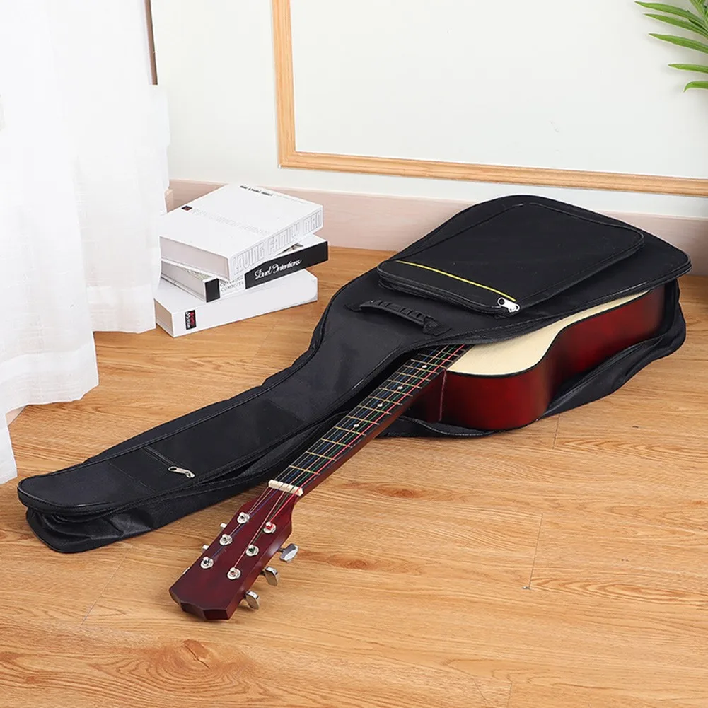 

41''// Waterproof Guitar Case Double Strap Padded Black Guitar Case Backpack Shoulder Strap Instruments Classical Guitar Bag