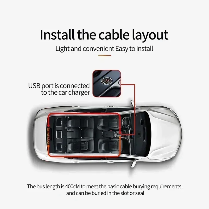 Luz de ojos de diablo dinámica USB para parabrisas de coche, Panel de matriz LED dinámico, luz de pantalla para decoración de ventanas de coches y camiones, iluminación