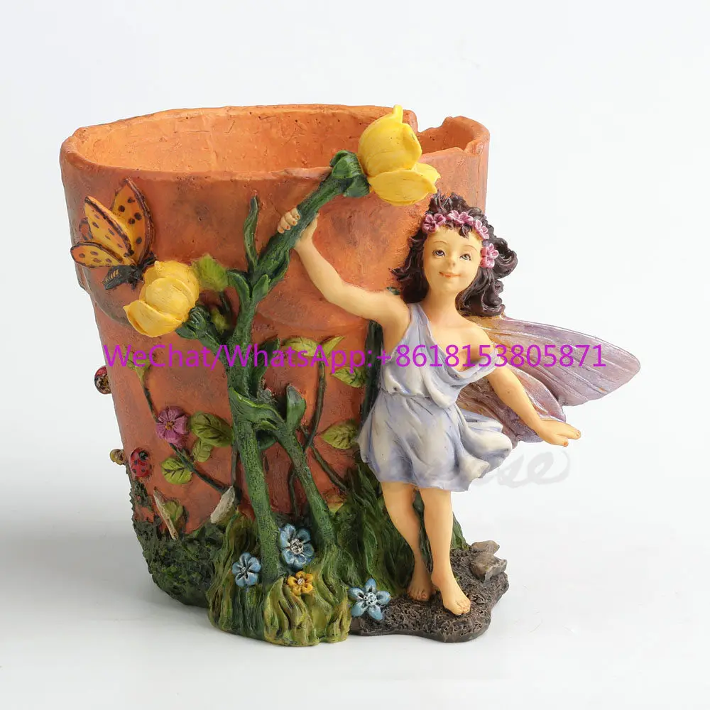 Creative Crafts - Flower Pots - Flower Fairies and Butterflies - Home Decoration Ornament Gifts