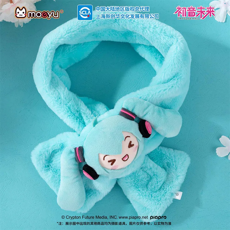 Hatsune Miku Scarf Men Women Plush Scarf Warm Scarves Winter Hatsune Cosplay Costume Accessories Toys Gift