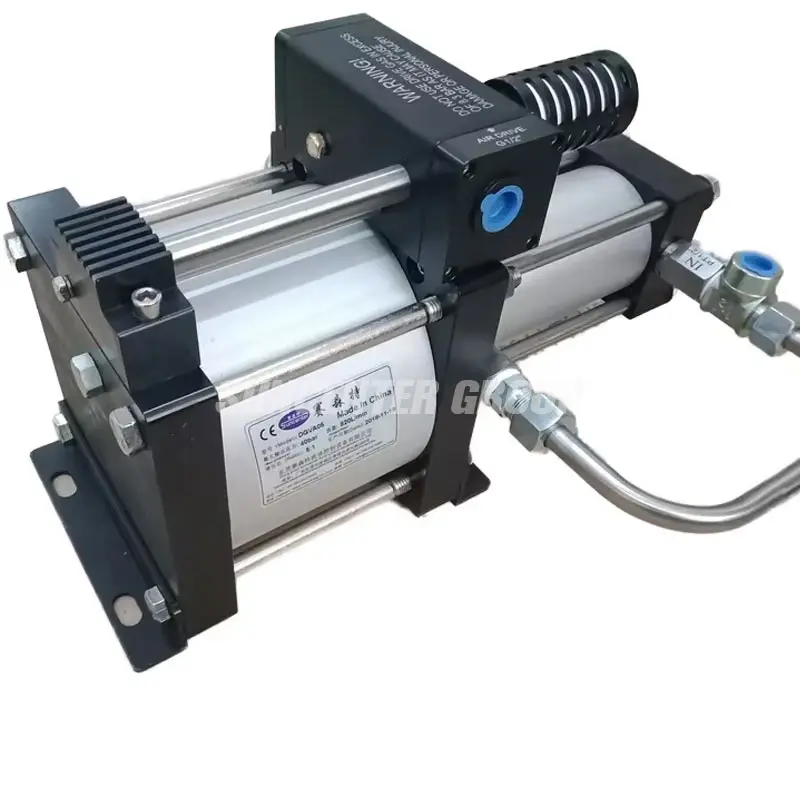 

High quality stainless steel piston pump with compressed air drive booster pump for high pressure applications in machining