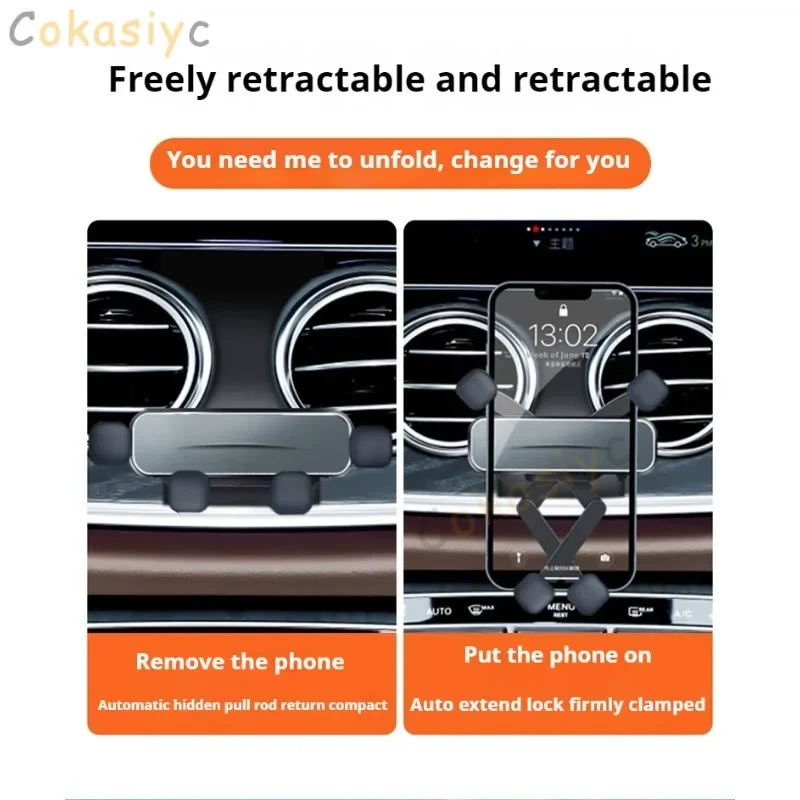 Car Phone Holder For BMW F45 2 Series Active Toure 2014-2018 Gravity Stand Mount Support Horizontal Mobile Bracket Accessories