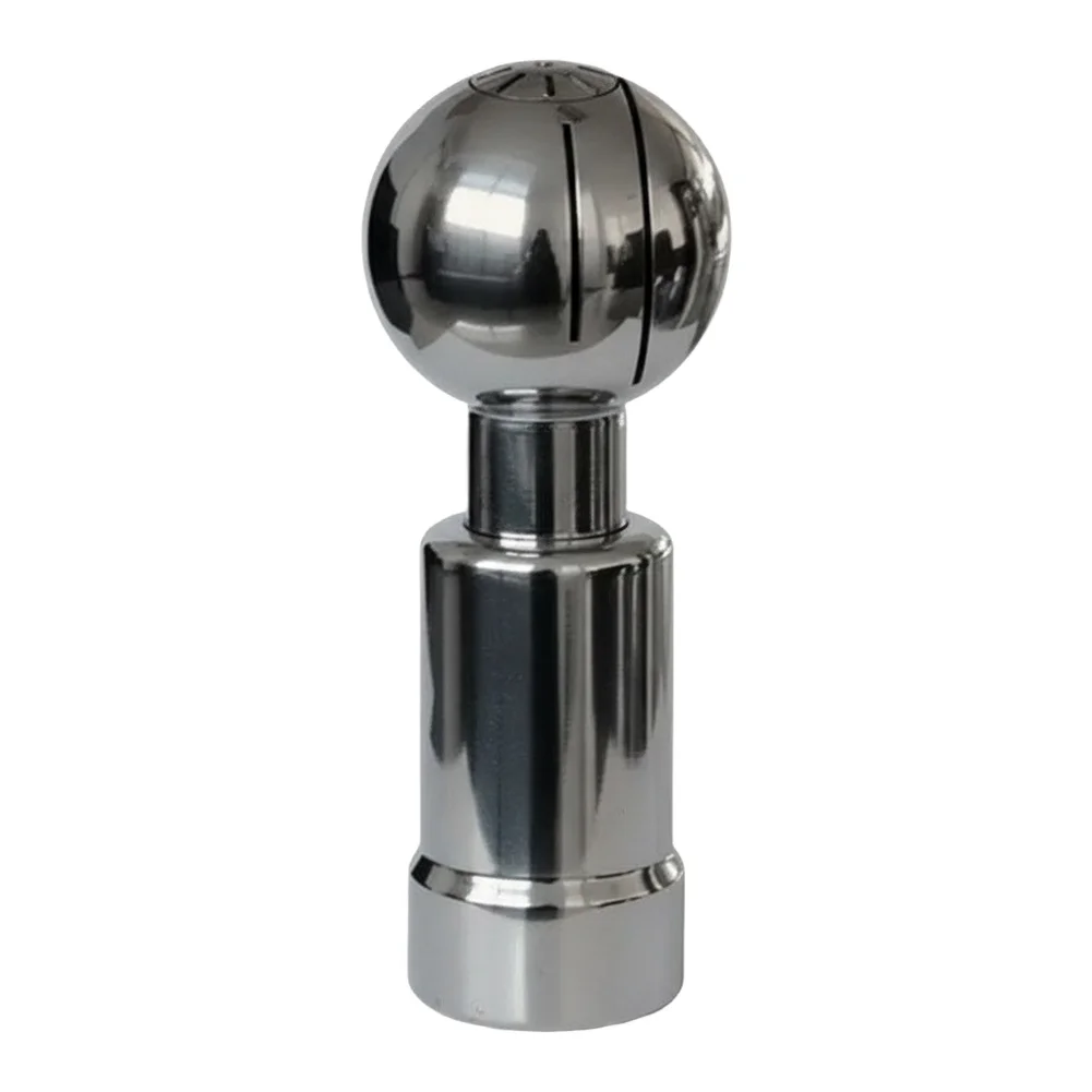 PTFE Lined Ball 304 Stainless Ball PTFE Lining Sealing 360-degree Rotation Female Thread Connection For Pharmaceutical Pipelines