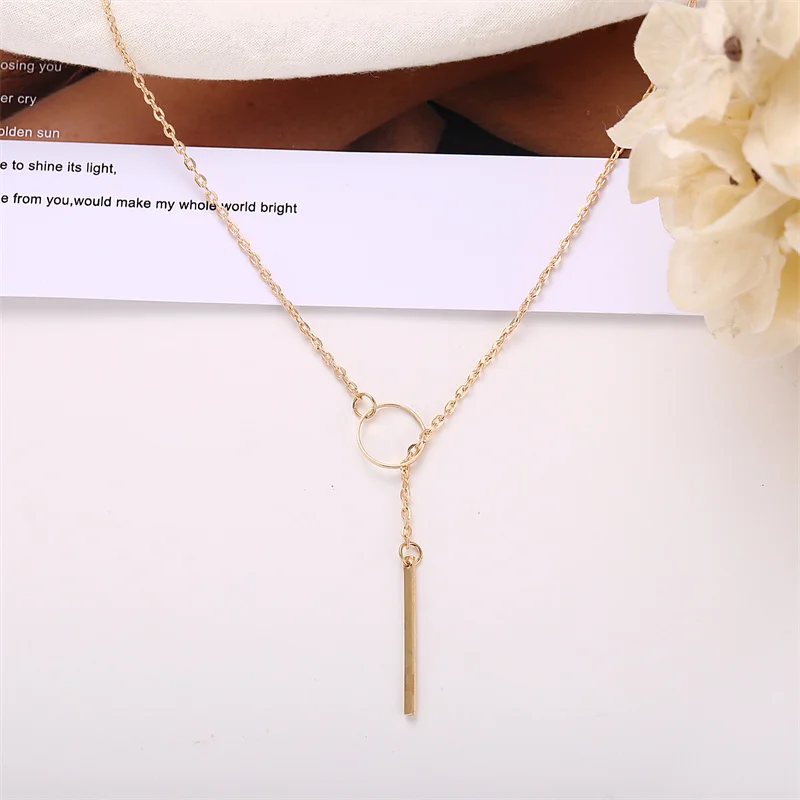 Hot Fashion Casual Chocker Halskette Persönlichkeit Unendlichkeit Kreuz Anhänger Gold Farbe Choker Halsketten auf Hals Frauen Schmuck 2022 – Detail 6
