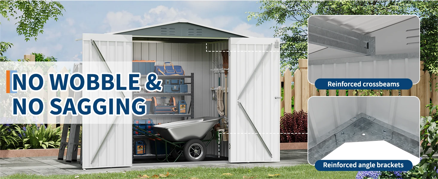 Metal Garden Storage Shed — product detail 5