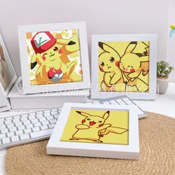 Pokemon Pikachu 5D Diamond Painting Kit Cartoon Character Round Stick Diamond Embroidery Cross Stitch DIY Handmade Home Decor