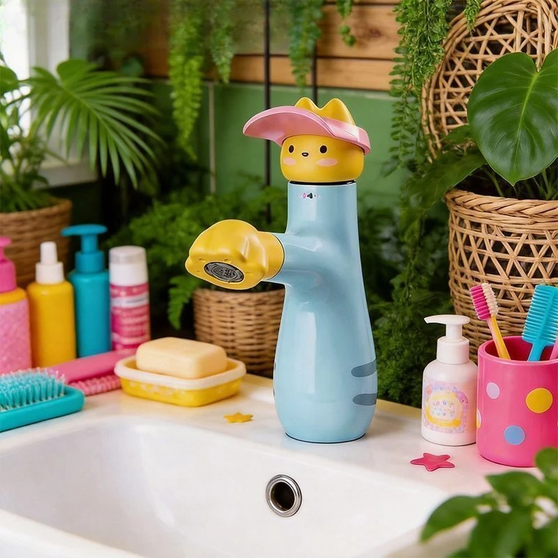 Dopamine kitten faucet pumping faucet hot and cold water basin basin toilet bathroom anti-splash water