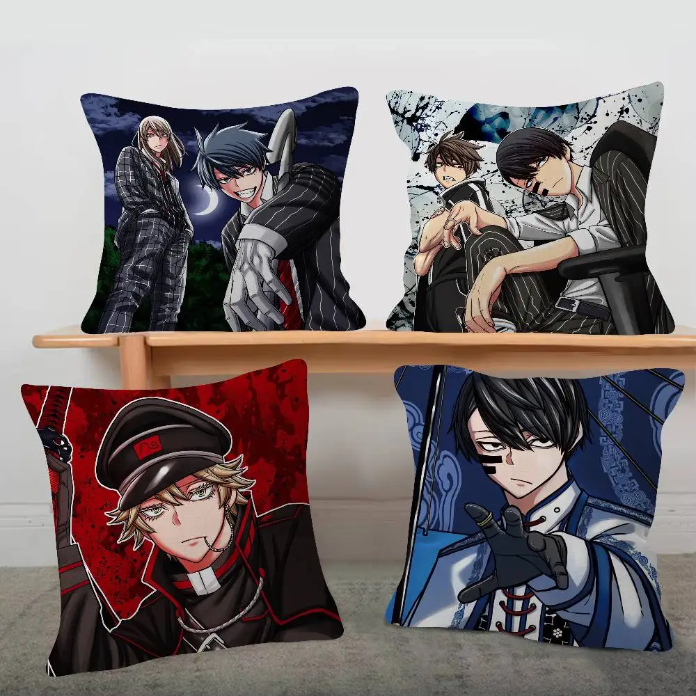 Anime Tougen Anki Cute Cartoon Two-dimensional Pillowcase Bedroom Sofa Cushion Cover Nap Pillow Cover