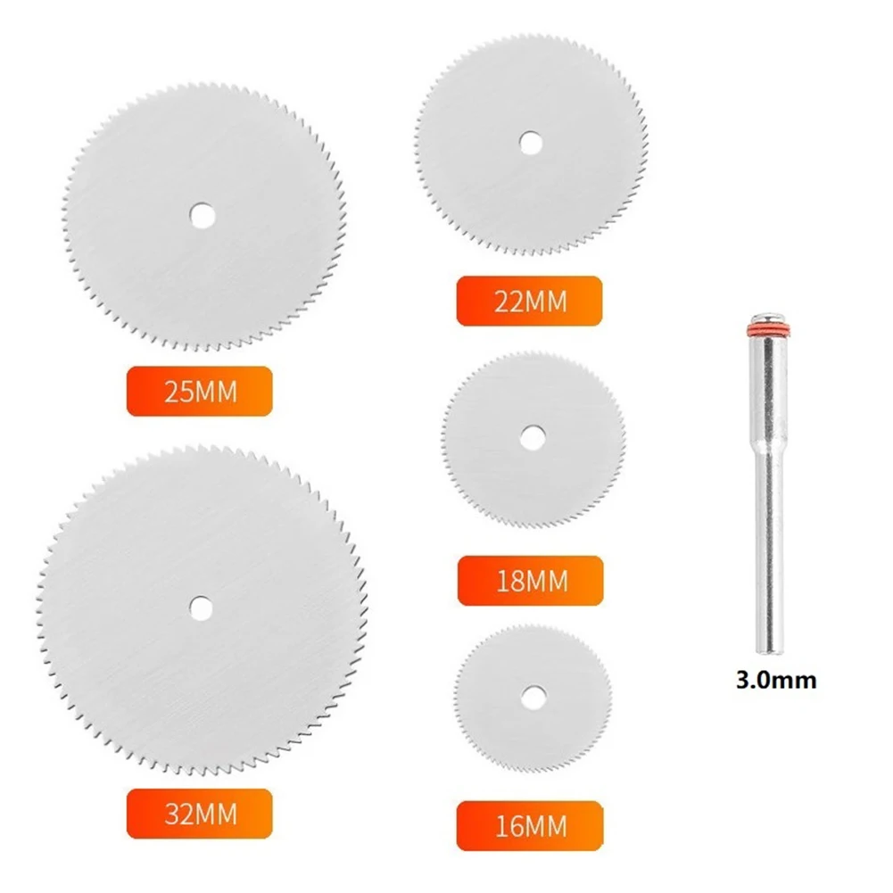 Disco da taglio per molatura elettrica con lama per sega circolare da 6 pezzi per utensile da taglio per legno in plastica per tubi in PVC con taglierina rotante