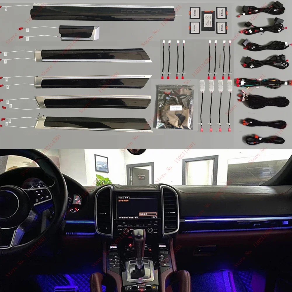 Symphony Ambient Light For Porsche Cayenne Ambient Light 958.1 958.2 2010-2021 Inter Door 64 Colors Atmosphere Light