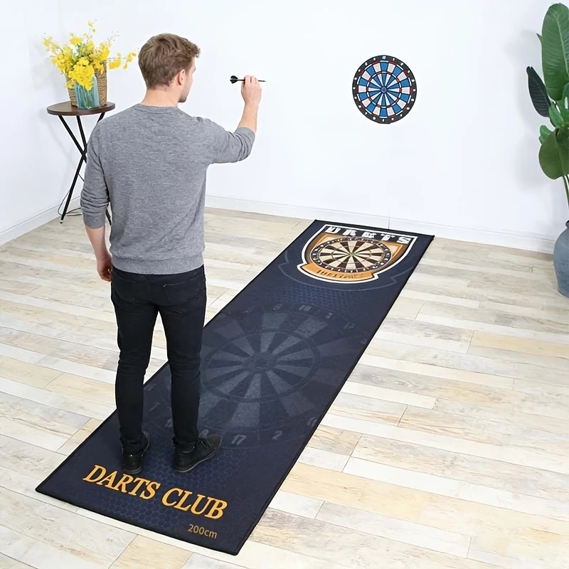 VIKAMA Darts Club Retro-Themed Darts Mat: Non-Slip, Durable Professional Darts Mat for Home or Bar Use