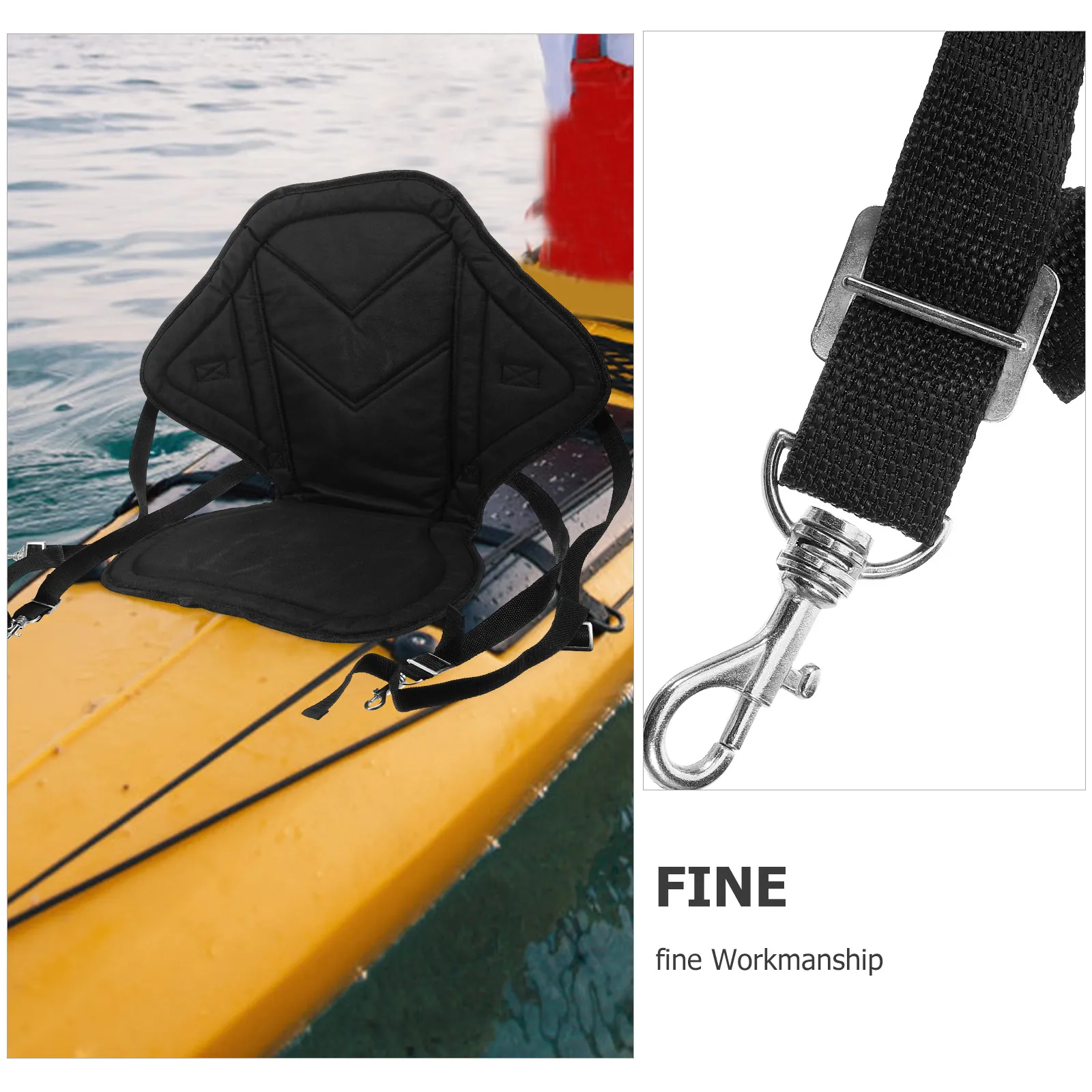 

Inflatable Kayak Seat Cushion Comfortable Backrest Pad for Paddle Board Oxford Cloth Portable Outdoor Accessories