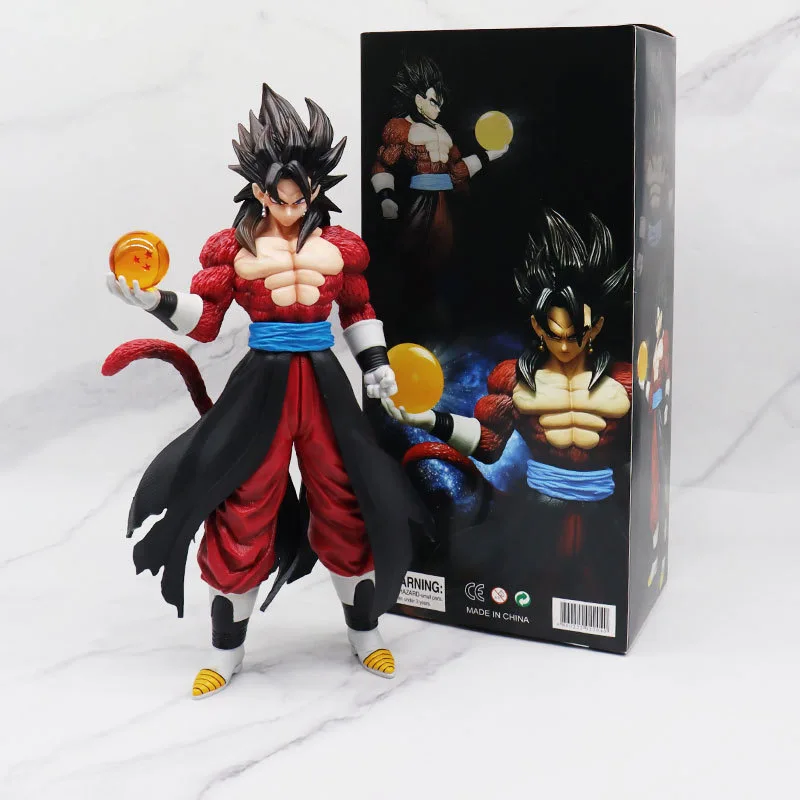 

29cm Anime Dragon Ball GT Super Saiyan 4 Gogeta Statue model.Desktop decoration GK collection.High-quality PVC material.Toy gift