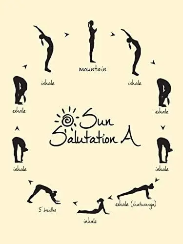 Sun Salutation A Metal Sign Vintage Retro Home Decoration Metal Metal Tin Sign Posters for Bar Pub Home - 8 X 12 Inches Metal Ti