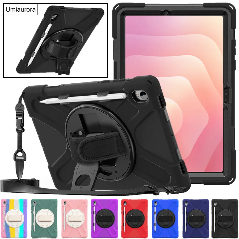 

Для Samsung Tab S11 11 "SM-X730 S11 Ultra 14,6 дюймов SM-X930 X936 вращающийся плечевой ремень-подставка для планшета противоударный чехол Funda