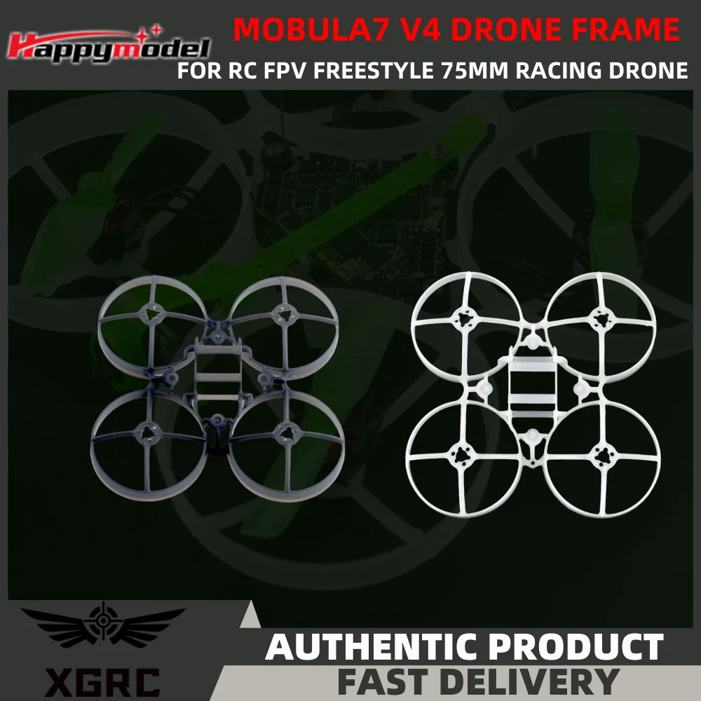 HappyModel Mobula7 V4 Moblite7 Drone Frame KIT Update 75mm Brushless Tinywhoop  For RC FPV Freestyle 75mm Racing Drone