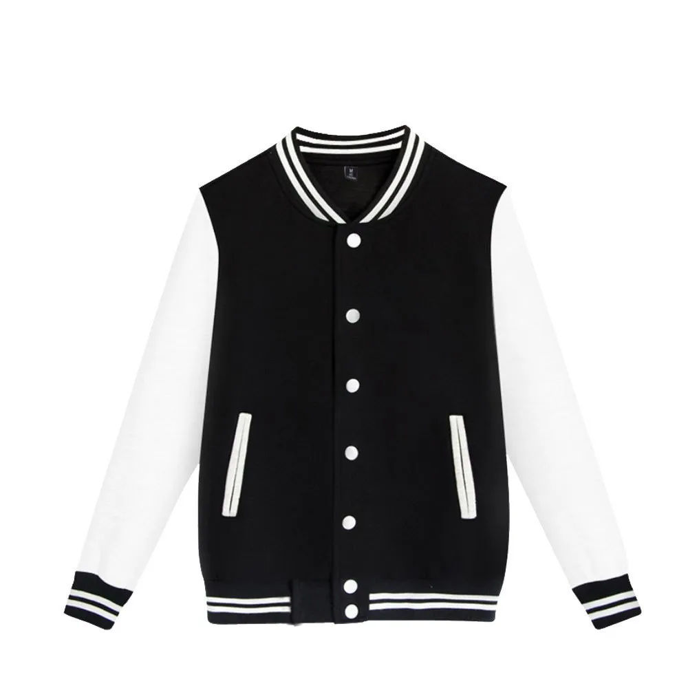 DIY Custom Your Brand LOGO Women Men Casual Baseball Jersey Solid Color Jacket Streetwear Personality Custom Coat image 6