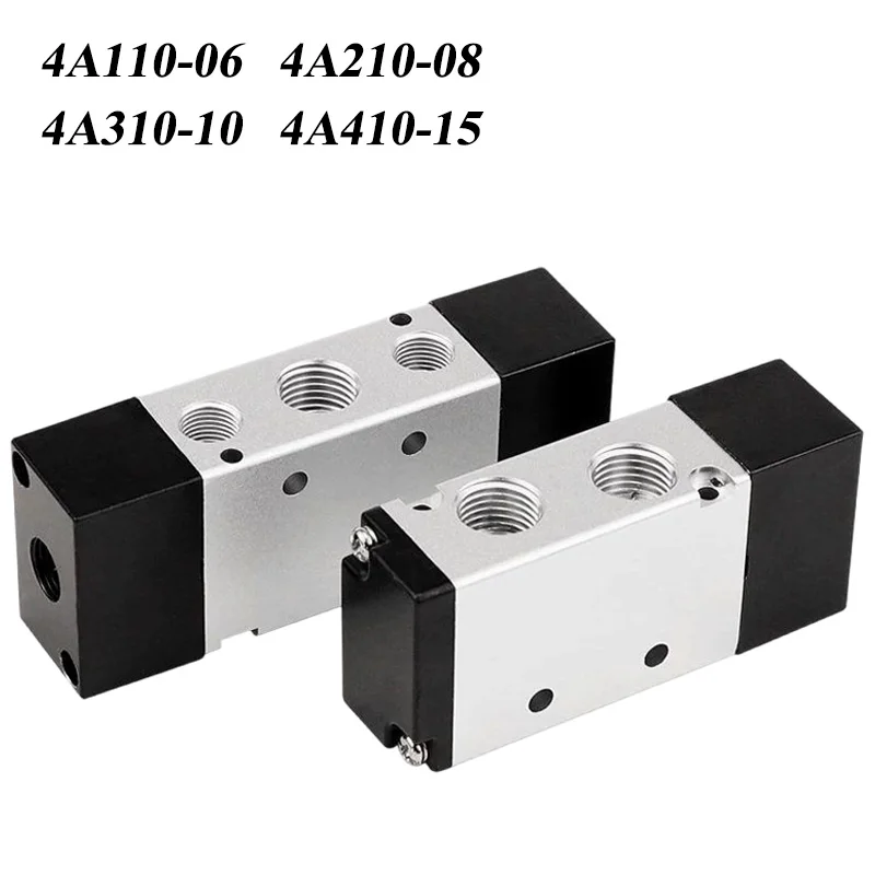 Pneumatic Control Valve 4A110-06 4A210-08 4A310-10 4A410-15 2-Position 5-Way Pneumatic Directional Control Valve High-quality
