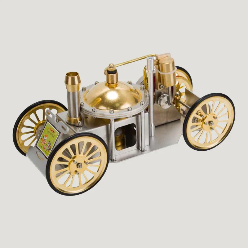 

Popular Steam Car Model Kit DIY Metal Handmade Steam Car Collectible Fine Gift