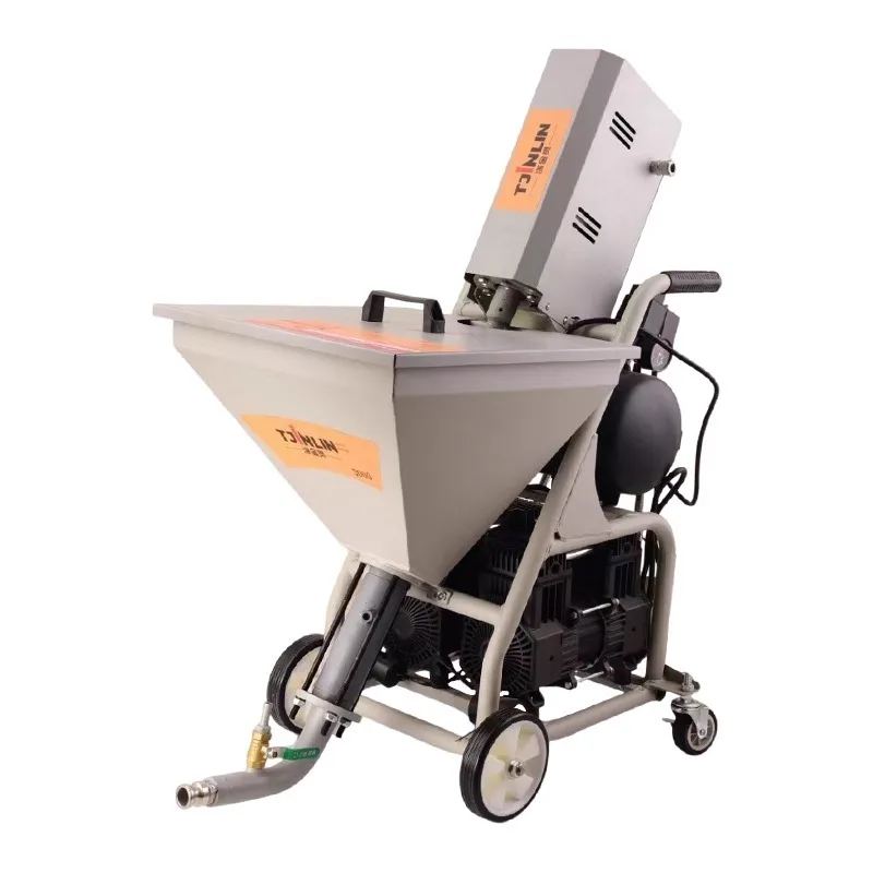 بخاخ مسحوق معجون طلاء الحجر الحقيقي المقاوم للحريق الكل في واحد من مادة البولي يوريثين js طلاء مقاوم للماء متعدد الوظائف عالي الطاقة أوتوماتيكيًا