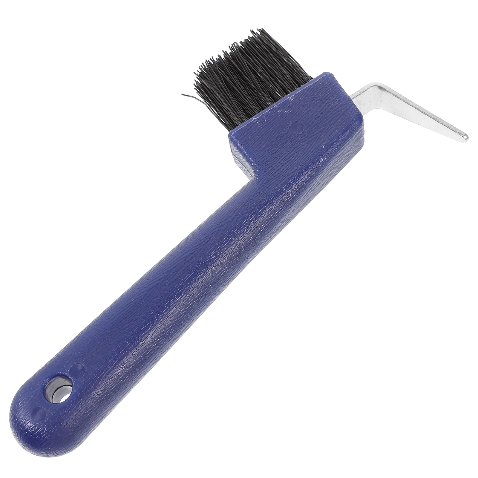

Horse Hoof Care Tools Portable Durable Nylon Brush Stainless Steel Cleaning Equipment Soft Grip Handle Grooming