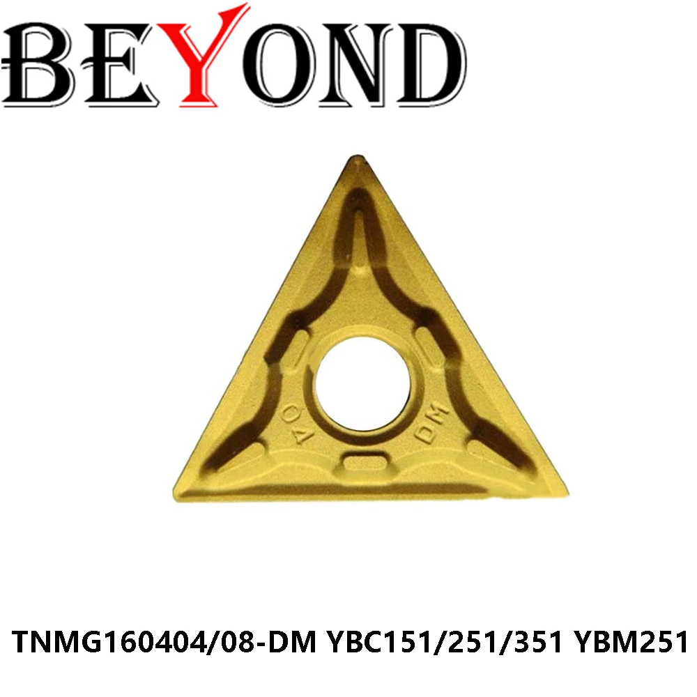 Original TNMG160404-DM TNMG160408-DM YBC151 YBC251 YBC351 YBM251 CNC Cutter Inserts Tools BEYOND Carbdie Machine Turning TNMG