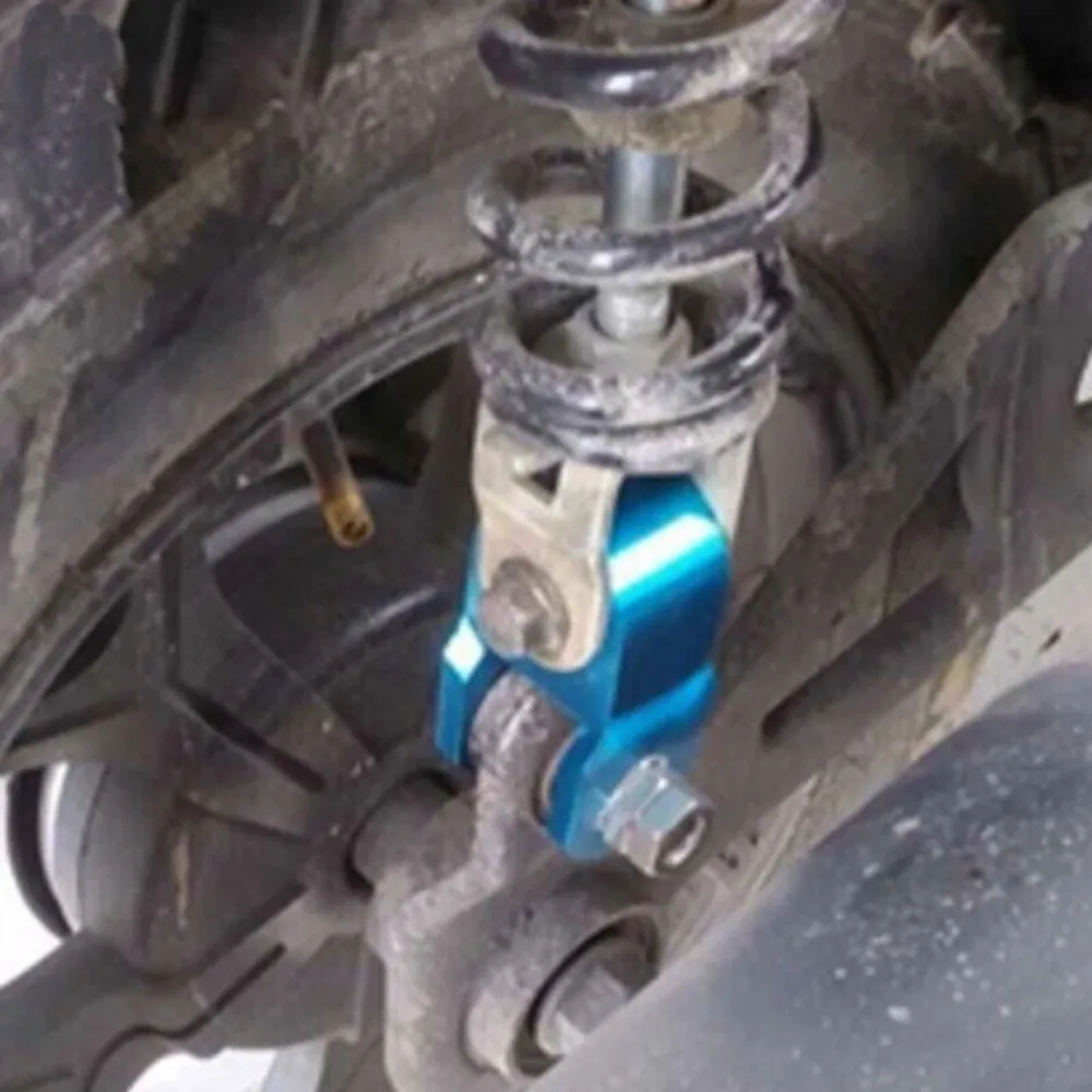 2 قطعة/المجموعة دراجة نارية من سبائك الألومنيوم الارتفاع موسع الثقيلة مقاومة للاهتراء دراجة نارية صدمة جهاز رافع #4