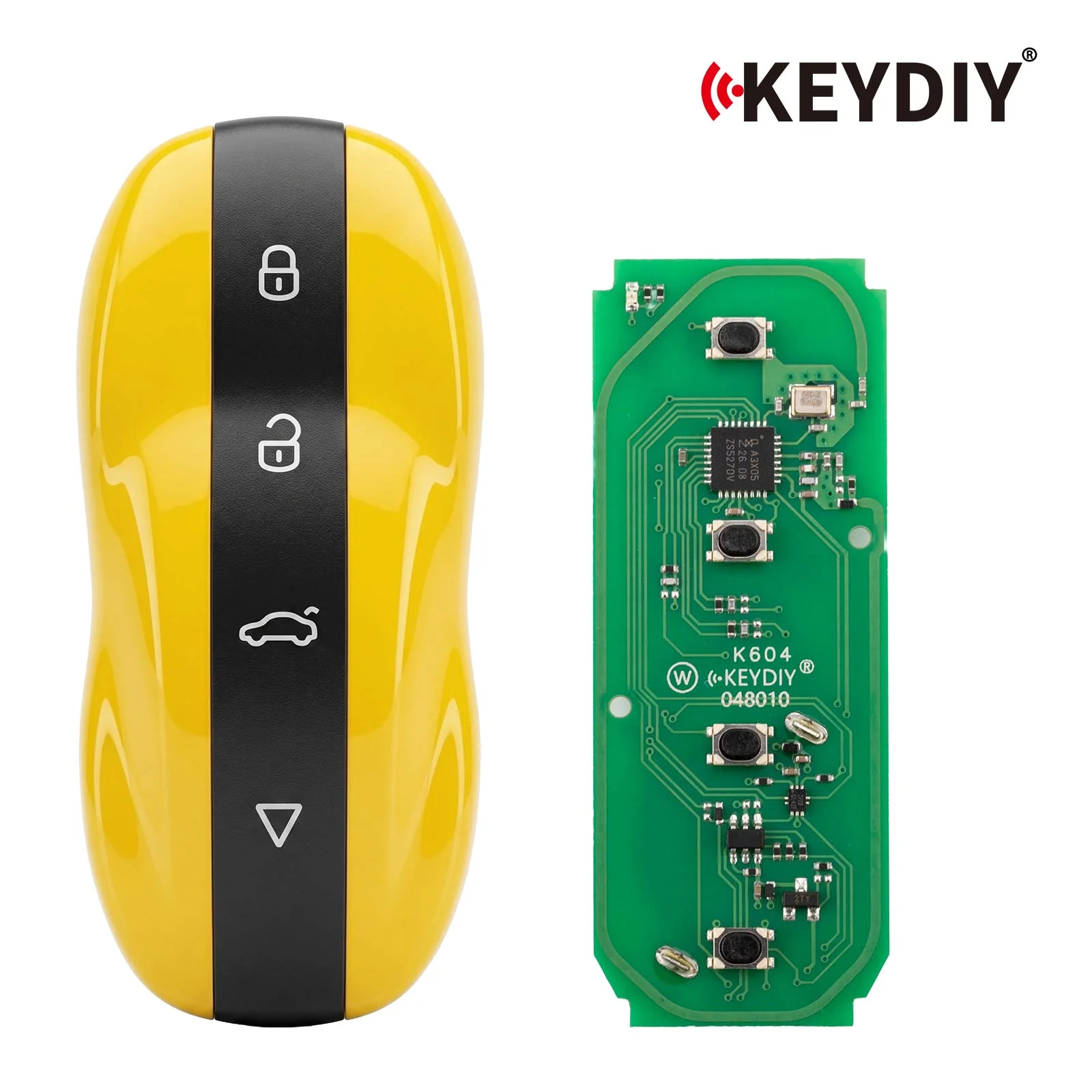 Keydiy New Smart Key ZB71-4 Amber Yellow for 46 47 48 49 4A MQB48 5C Chip Types Super Car Model Support VW Global Version