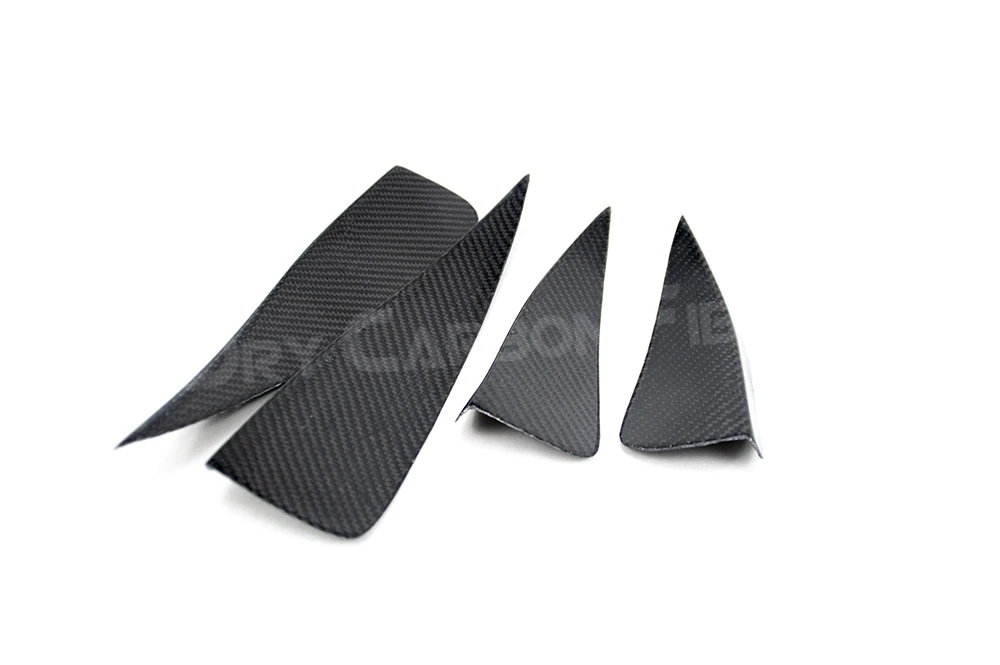 Carbon Fiber Front Bumper Side Canards Splitter Winglets For Audi A3 S3 Sedan 2014~2016 4 PCS Bumper Trim Covers