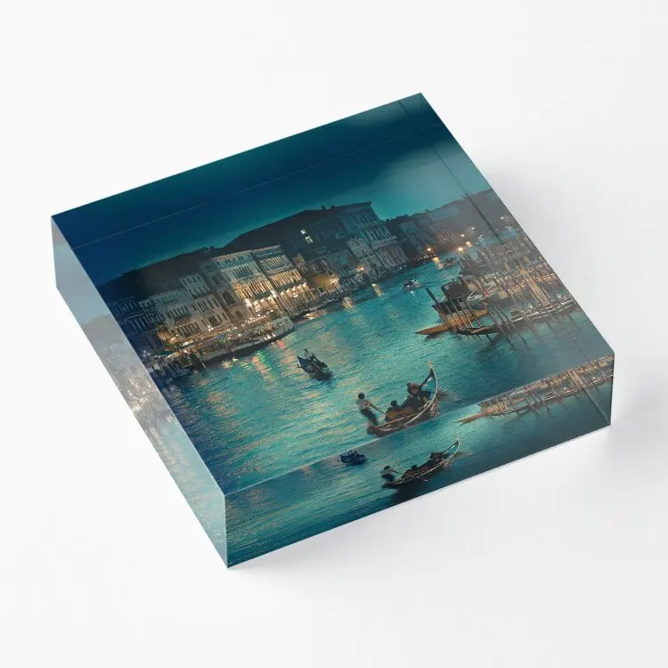 Venice Italy Travel  Acrylic Block Transparent Stamping Pad Funny Cute Print Decoration Photos Board  Family Home Art Decor