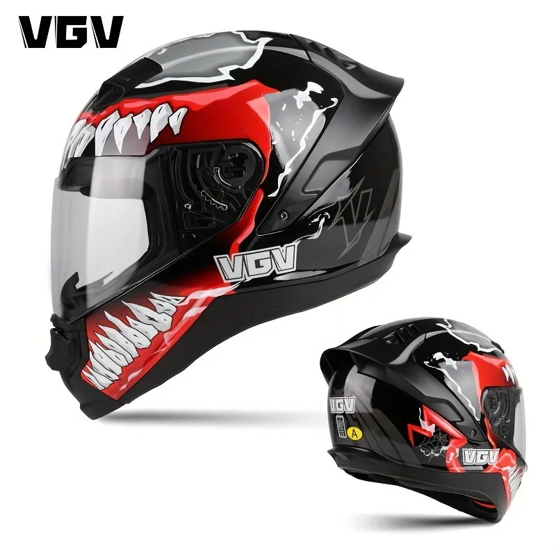 

VGV 3C Certified Electric Motorcycle Helmet DOT Warm Motorcycle Helmet Full Helmet for Men and Women