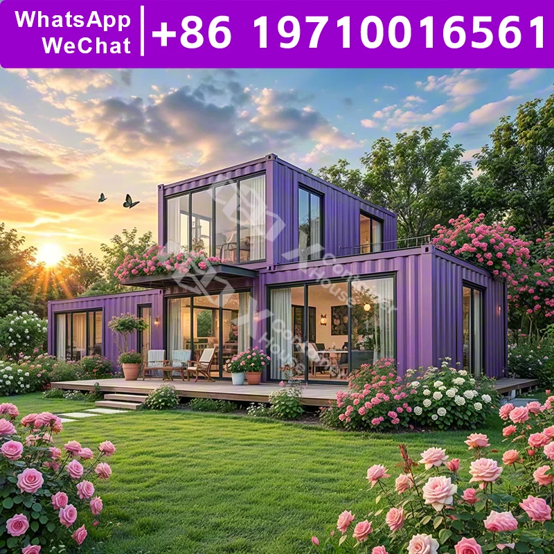 

Prefab Modular Mobile Education Flat Pack House Steel Tiny Home Cabin Shelter Office Durable Smart Build Disaster Recovery Quick