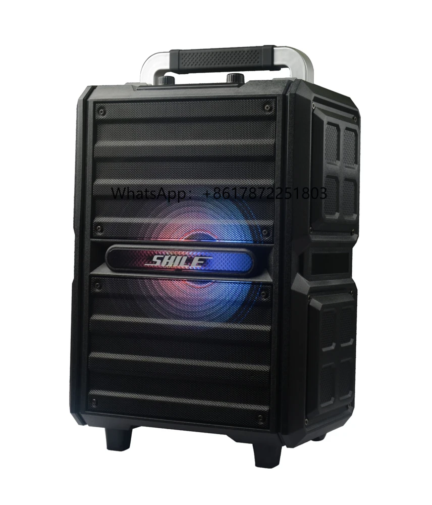 

Factory Private Model Powered Professional Karaoke Trolley Pa System Plastic Portable CE Blue Tooth 12V Active Speaker