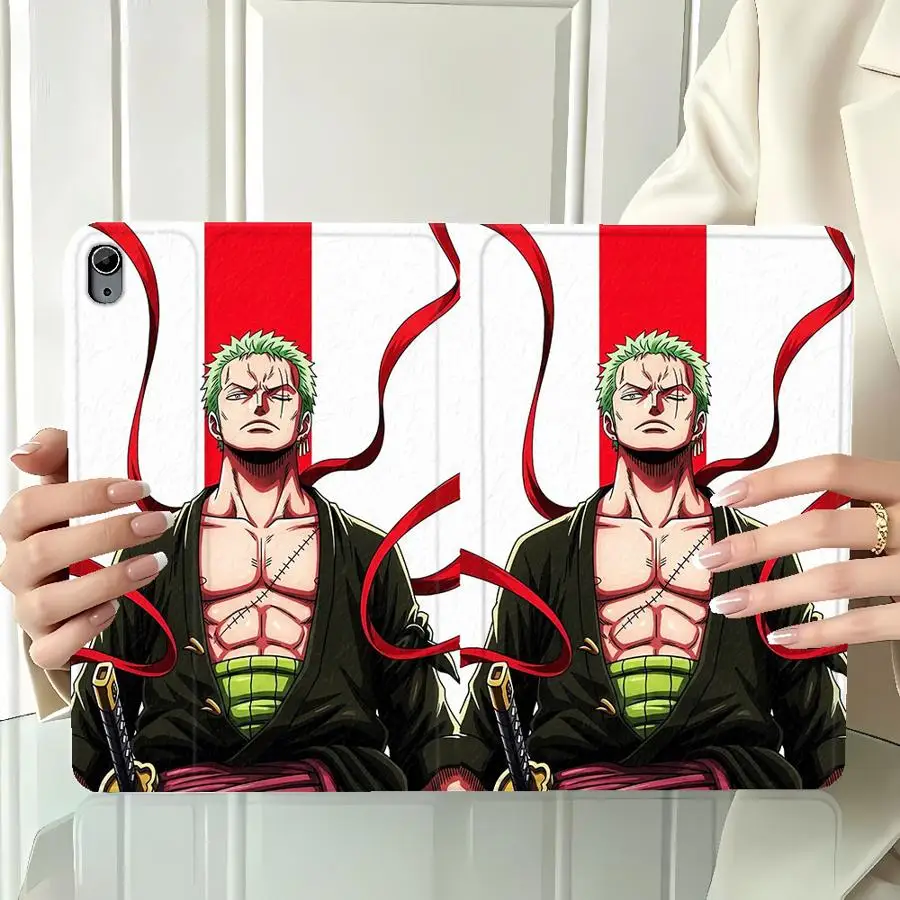 One Piece Zoro Luffy Case for Xiaomi Pad 6s Pro 7 Ultra Redmi Pad SE K Pad 8.8 9.7 12.4 Inch Pad 5 6 7 8 Pro with Pencil Slot