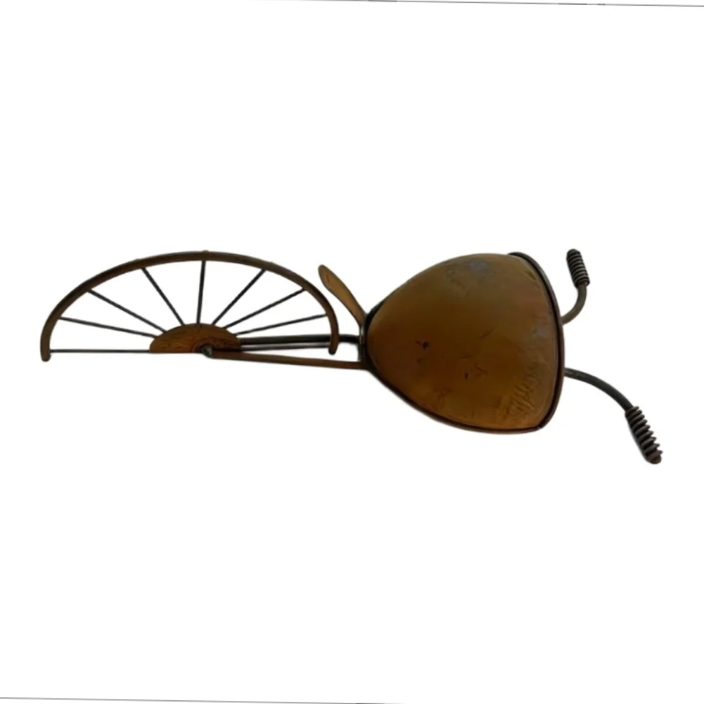 Space Saving Wall Mounted Iron Flower Container Featuring for retro Bicycle Outline Modern Decorative Accent 28x6.5CM