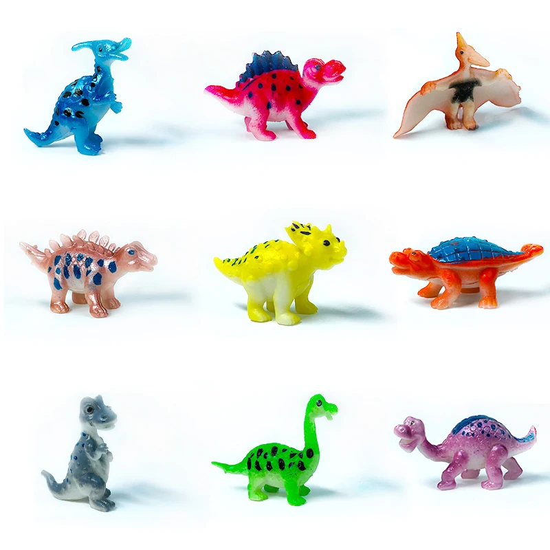 Mini Simulation Animal Dinosaur Model Stegosaurus hadrosaur Tyrannosaurus Figures Kids Cognitive Educational Toys Party Decor