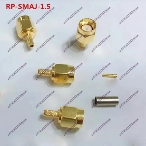 200pcs lot SMA Plug male RF Crimp for LMR100 RG316 RG174 cable adapter connectors SMA-J-1.5 RP-SMA-J-1.5