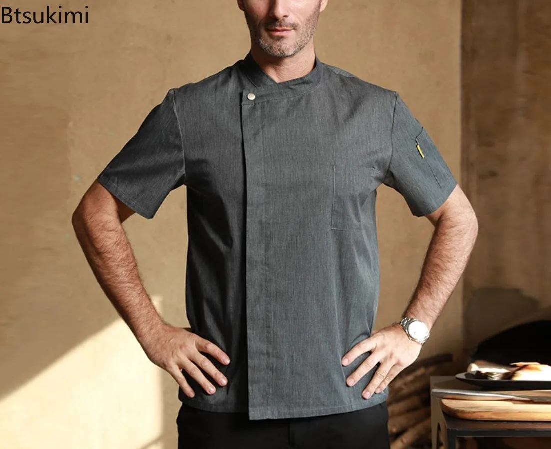 Chef แจ็คเก็ตฤดูใบไม้ร่วง/ฤดูหนาว Catering เครื่องแบบร้านอาหารห้องครัวเสื้อเบเกอรี่ Cafe Waiter/พนักงานเสิร์ฟ Workwear โรงแรมทําอาหารเสื้อผ้า