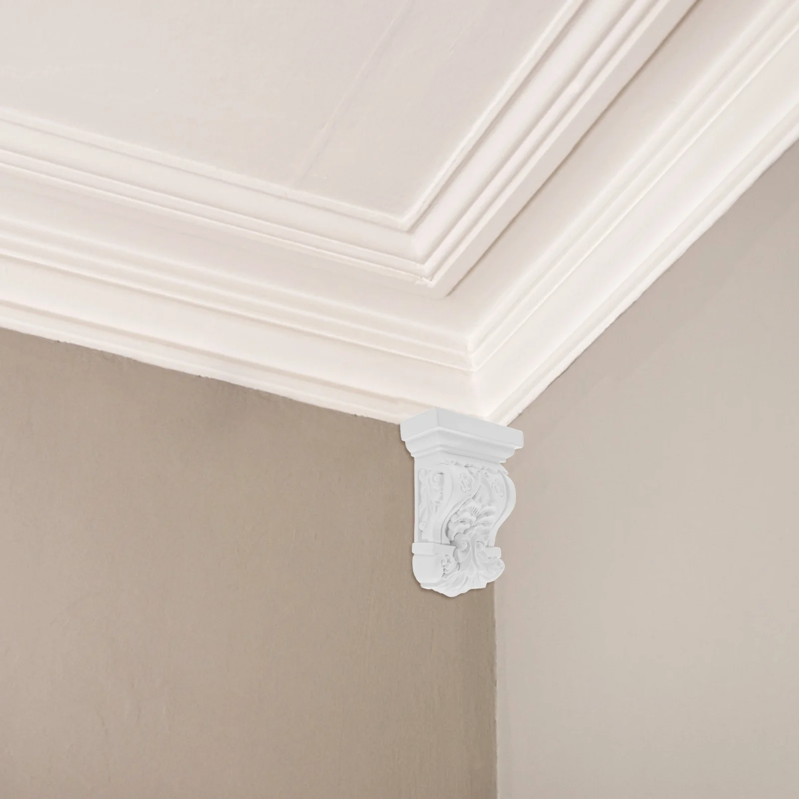 Imitation Plaster Statue Resin Corbel Decorative Wall Mantle Fireplace Corner Home Decor Roman Column Tabletop Miniature Bracket