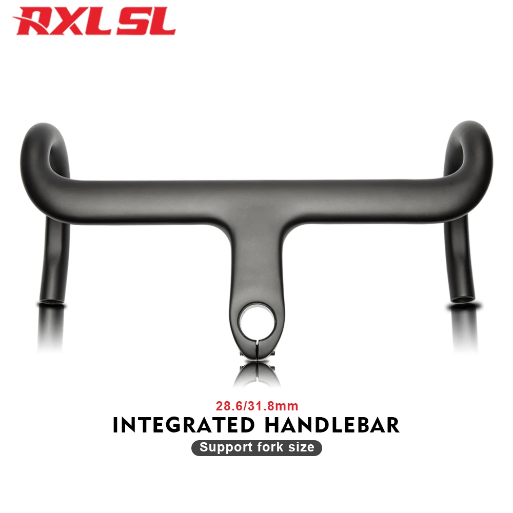 

RXL SL-Bicycle Carbon Handlebars, Road Bike, Gravel, Integrated Handlebar, Support OD2 28.6/31.8, Bicycle Handle Bar, Cycling