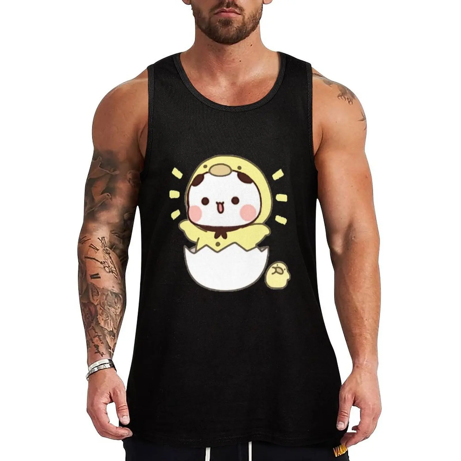 

Cute Little Chicken Bubu Open Active Tank Top Moisture Wicking Sports Tank Top Running Workout Shirt
