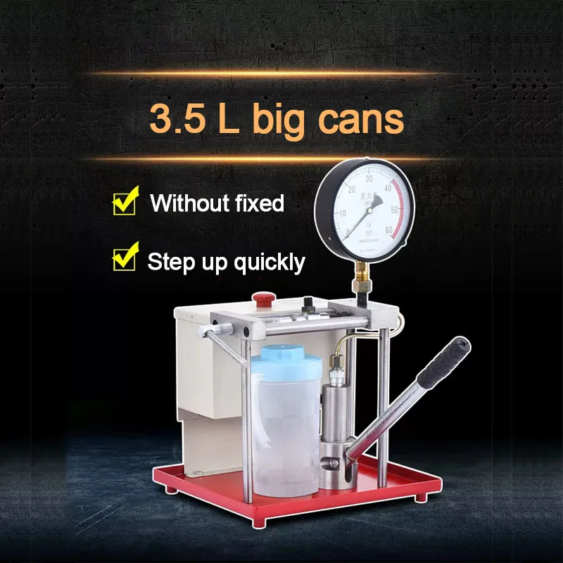

Fuel Injector Checker Nozzle Pressure Tester Lightweight Validator Diesel 3.5L Large Capacity Fuel Tank For Car Repair Shops