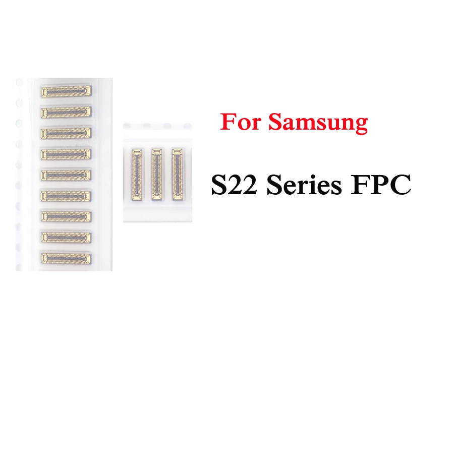 10 قطعة لسامسونج S22 الترا زائد 5G S22U S908 S906 S901 B U بطارية شاشة الكريستال السائل USB شحن واي فاي هوائي الشركة العامة للفوسفات موصل