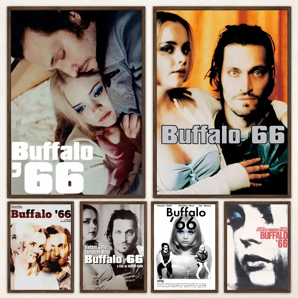 Cult Romantic Movie Buffalo 66 Poster Self‑Adhesive Waterproof Poster Sticker Coffee House Bar Wall Art Home Decor