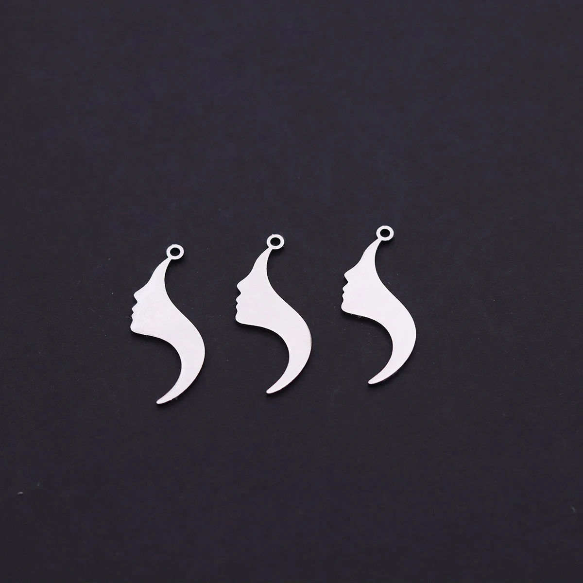 3pcs Lady Face Charms Abstract Woman Profile Pendants DIY Jewelry Making Findings Handmade Necklace Earrings Accessories