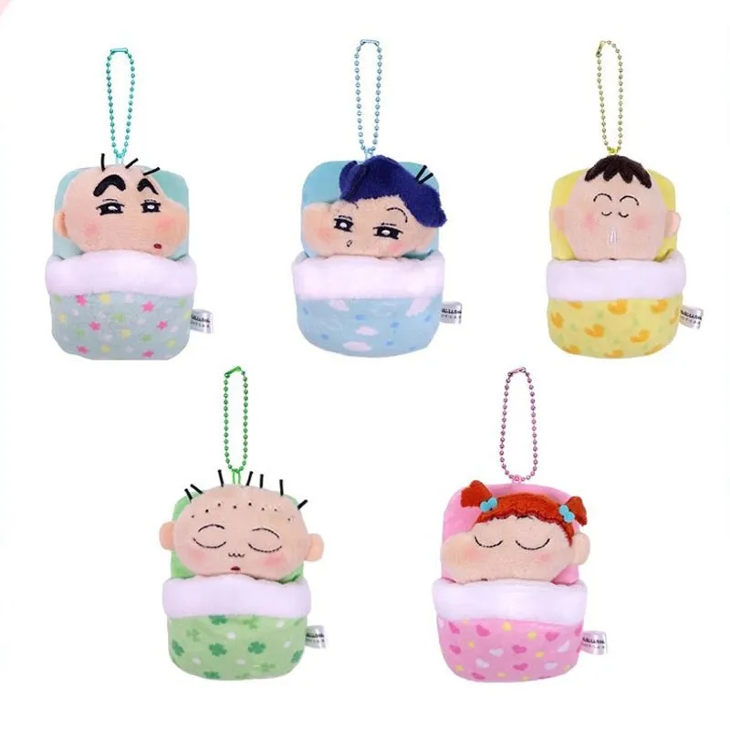 Anime Cartoon Crayon Shin-Chan Plush Toy Fashion New Plush Doll Pendant Creative School Bag Keychain Accessory Gift for Friends