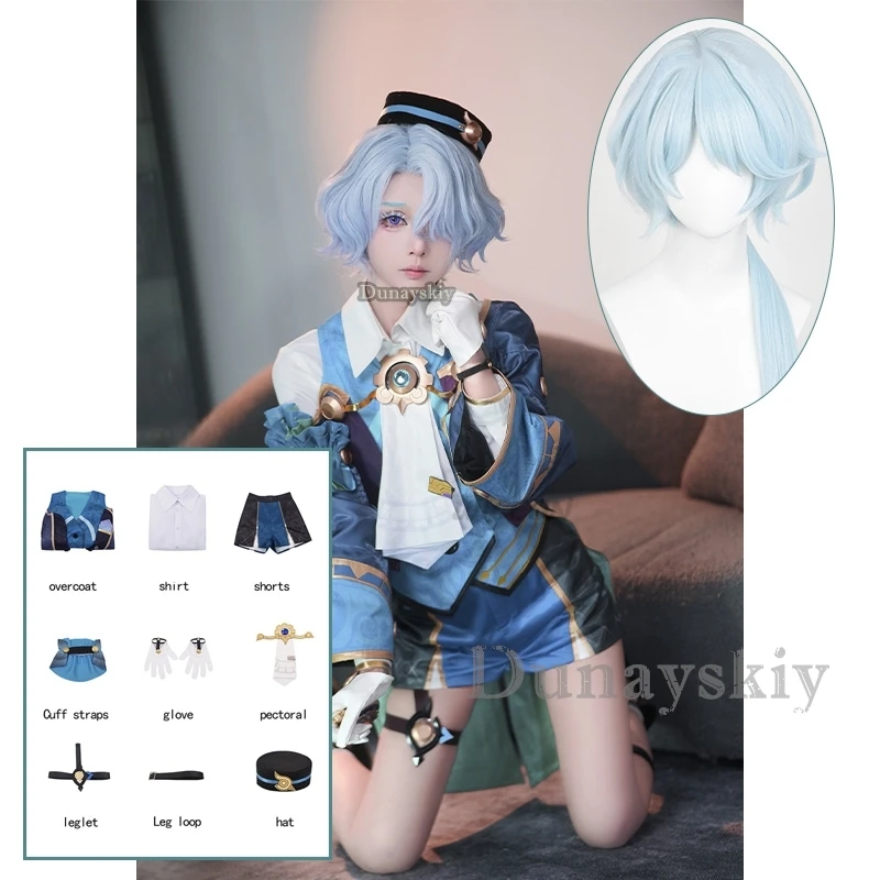 

game Honkai: Star Rail Misha Daydream Hotel Doorman Game Suit Handsome Uniform wig Cosplay Costume Halloween Party Outfit Men