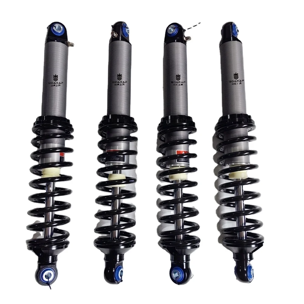 

SOARAP Manufactured 2.25" tube coil over shock absorber with mono coil spring for Draper Platforms for harvester