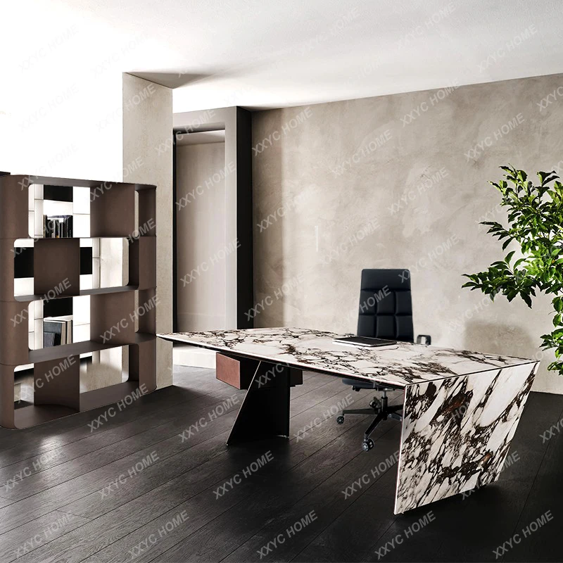 Boss Desk Home Designer Computer Desk Stainless Steel Desk